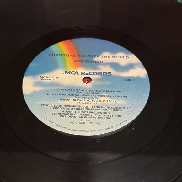 New Edition - “Christmas All Over The World” Vinyl LP - Picture 4 of 6